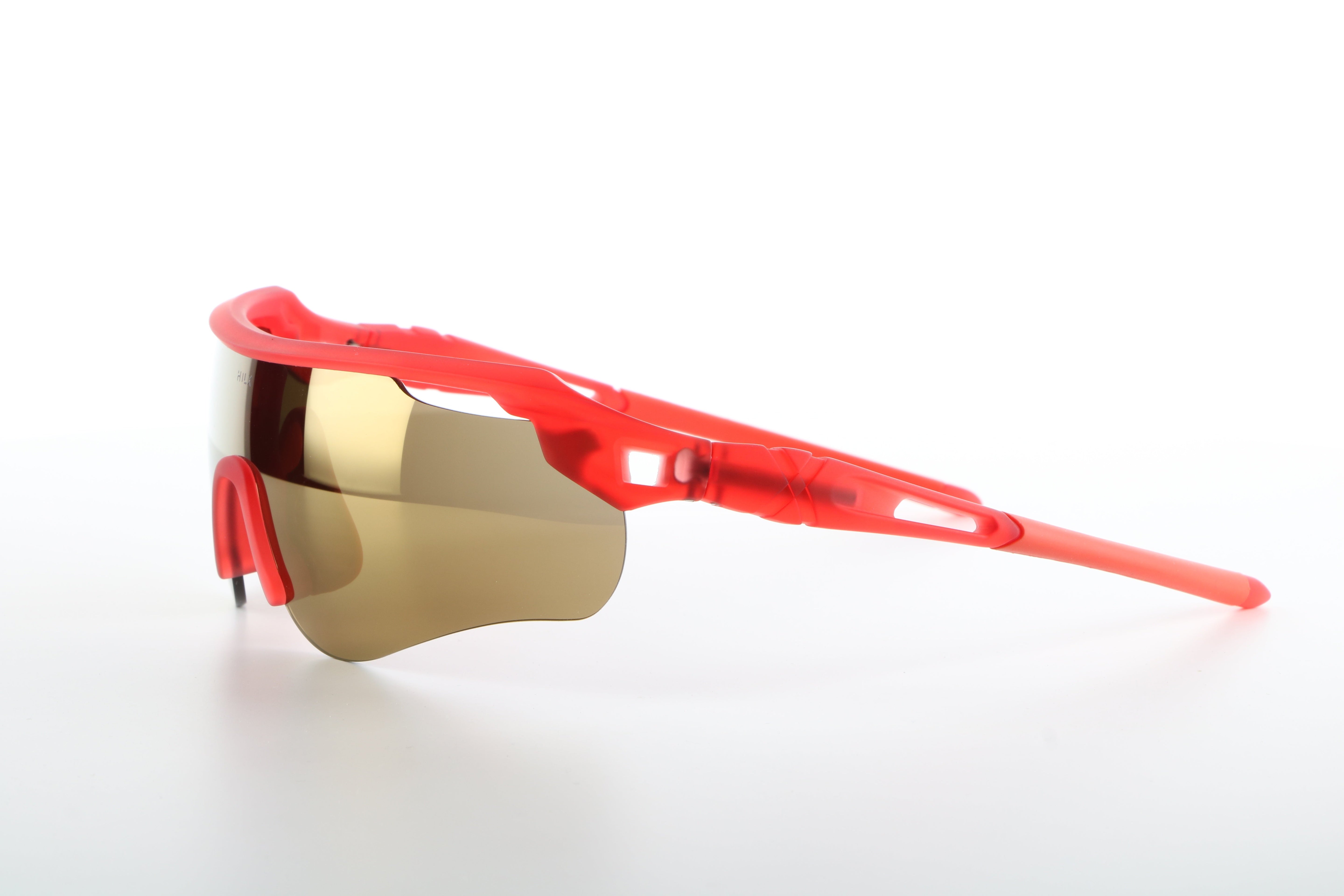 Trail Blazer - Matt Red / Orange with Gold Lens