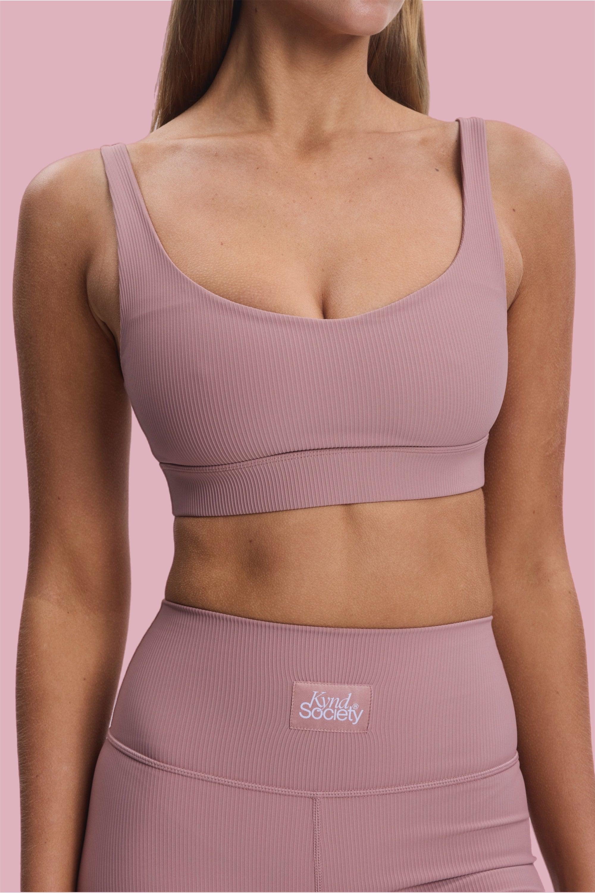 Kynd Society Ribbed Crop Sports Bra
