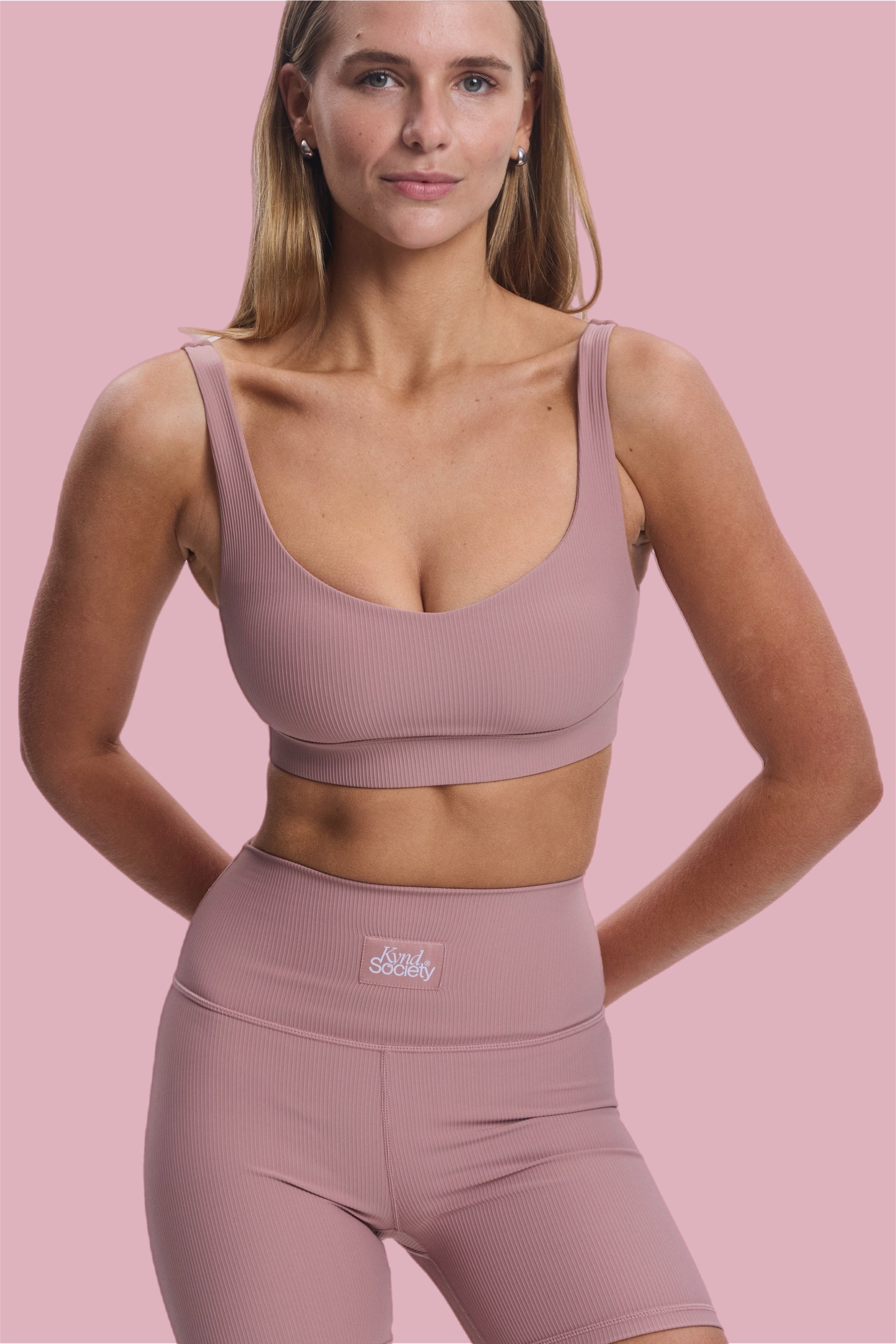 Kynd Society Ribbed Crop Sports Bra