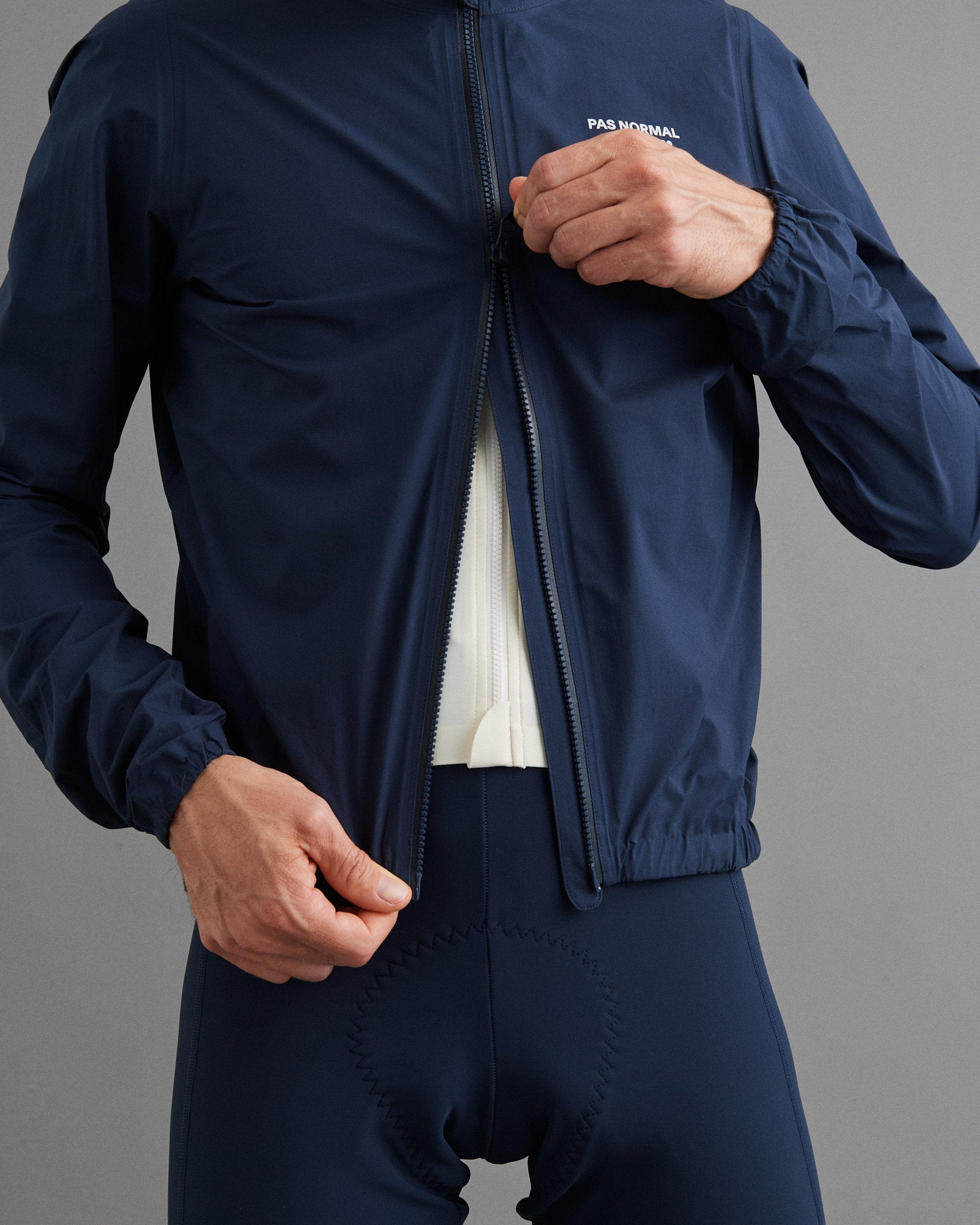 Men's Mechanism Pertex Rain Jacket - Navy