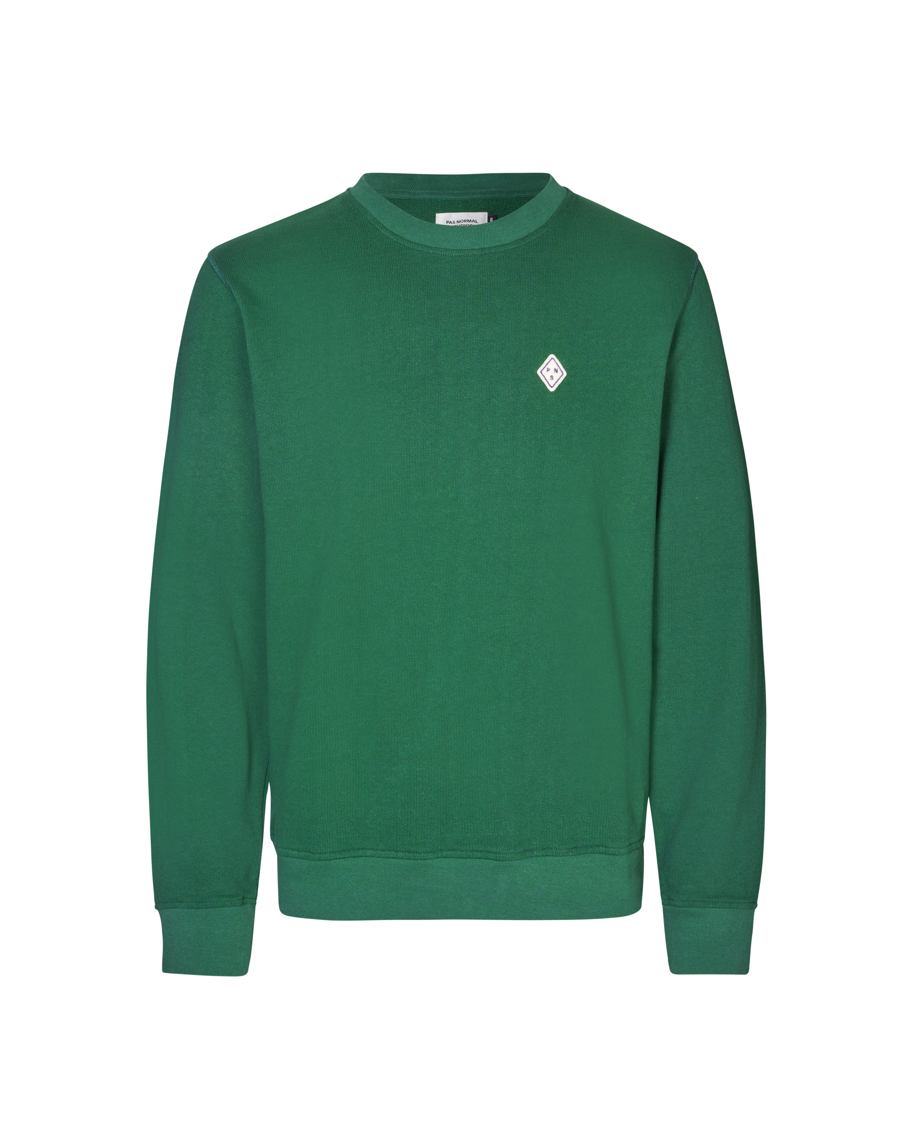 Off-Race Patch Long Sleeve T-Shirt - Pine Green