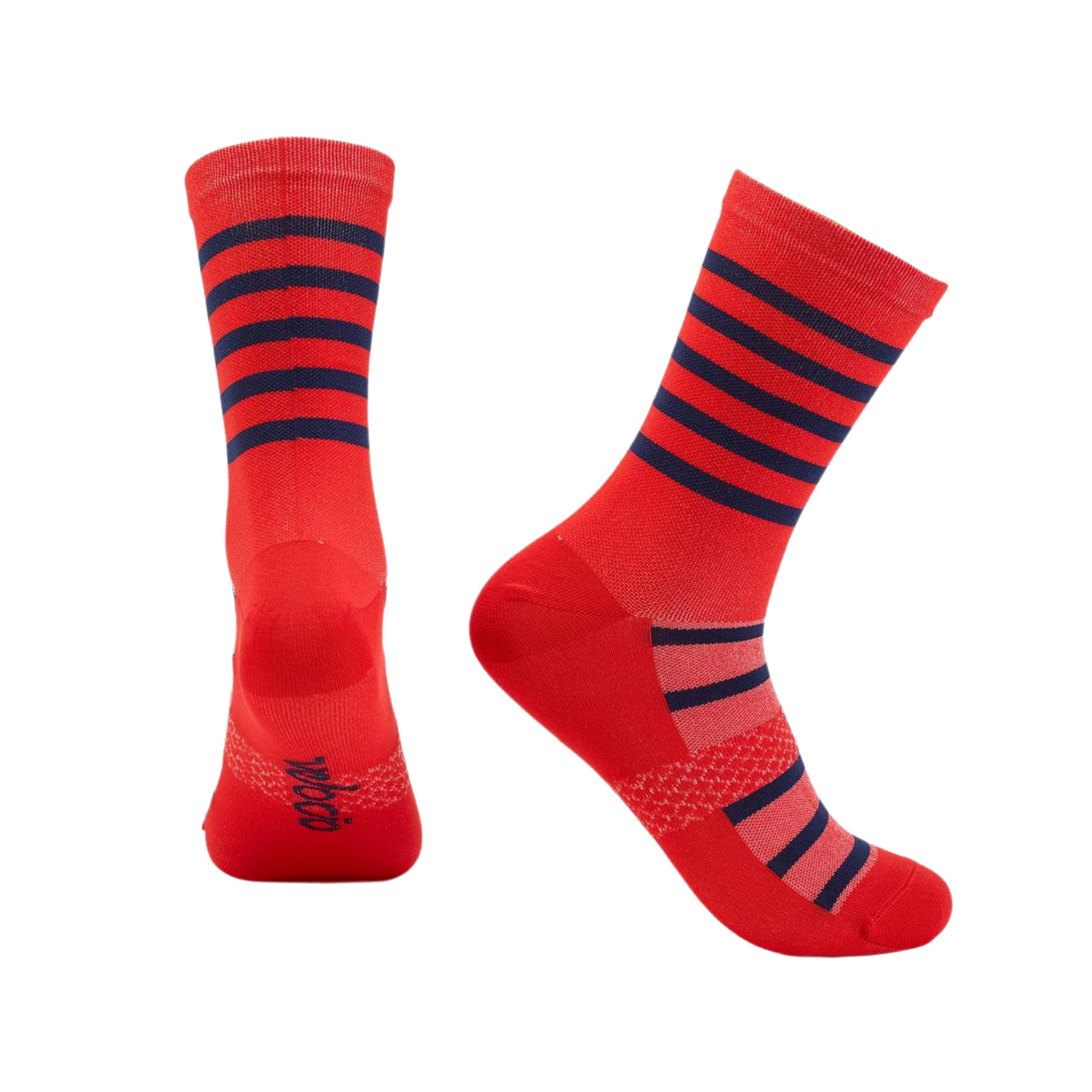 Fire Red-Navy Breton Signature Sock