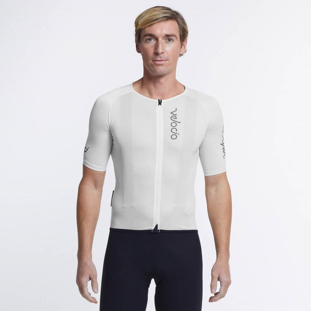White Radiator Mesh Men's Jersey