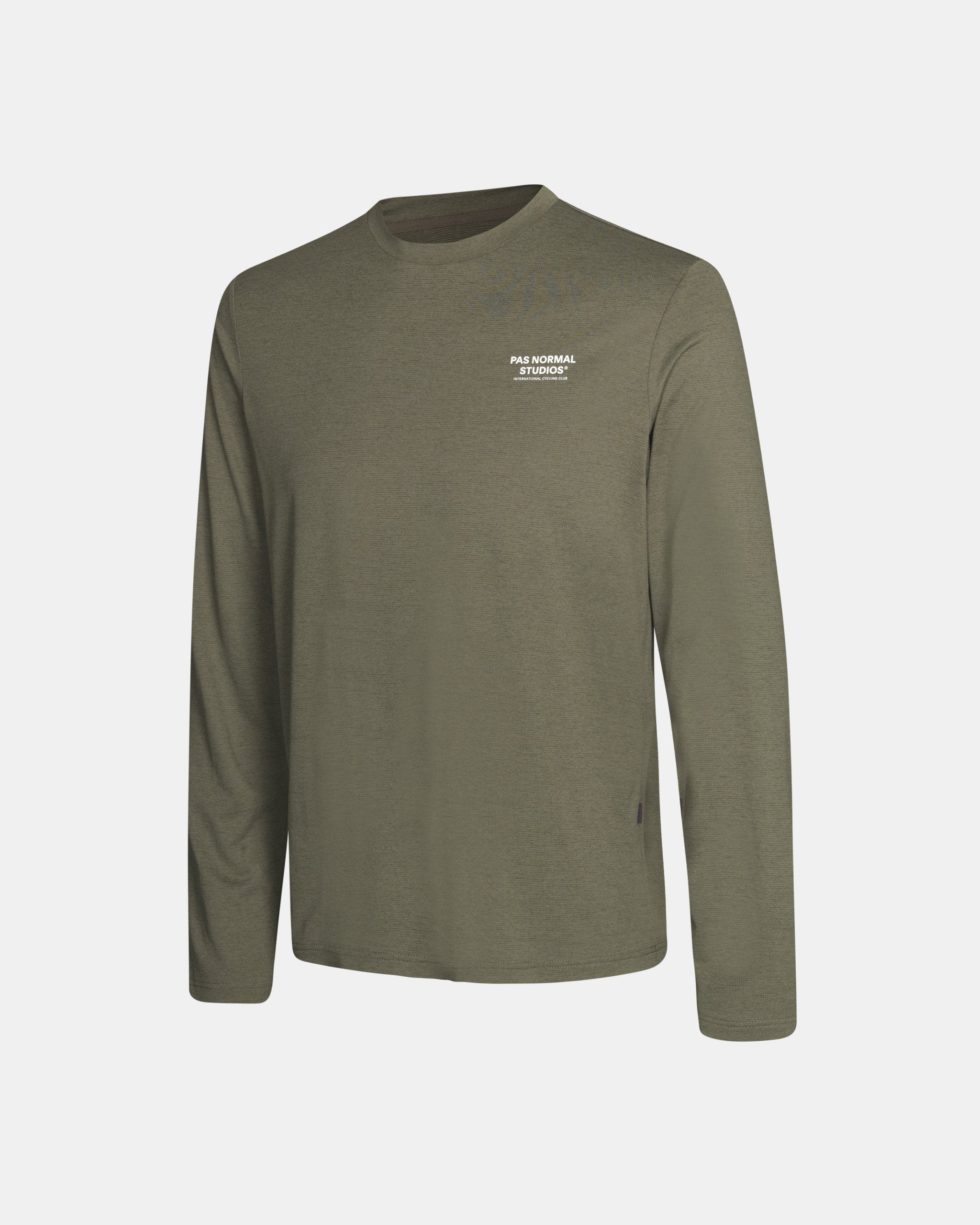 Men's Balance Long Sleeve Top - Olive Grey