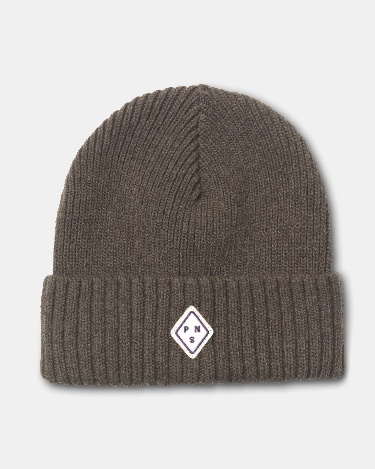 Off-Race Patch Beanie - Ash Brown