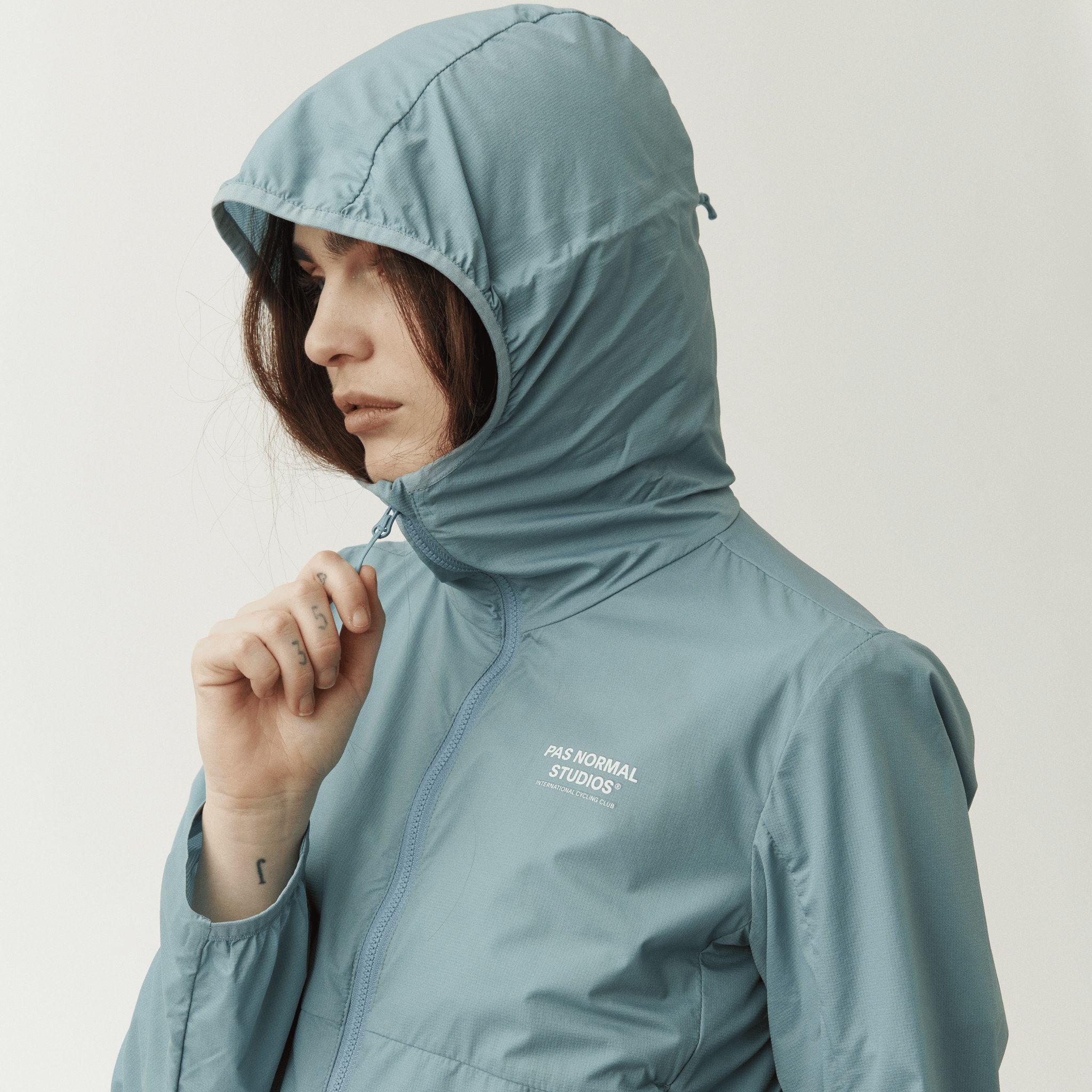 Men's Off-Race Stow Away Jacket - Dusty Blue