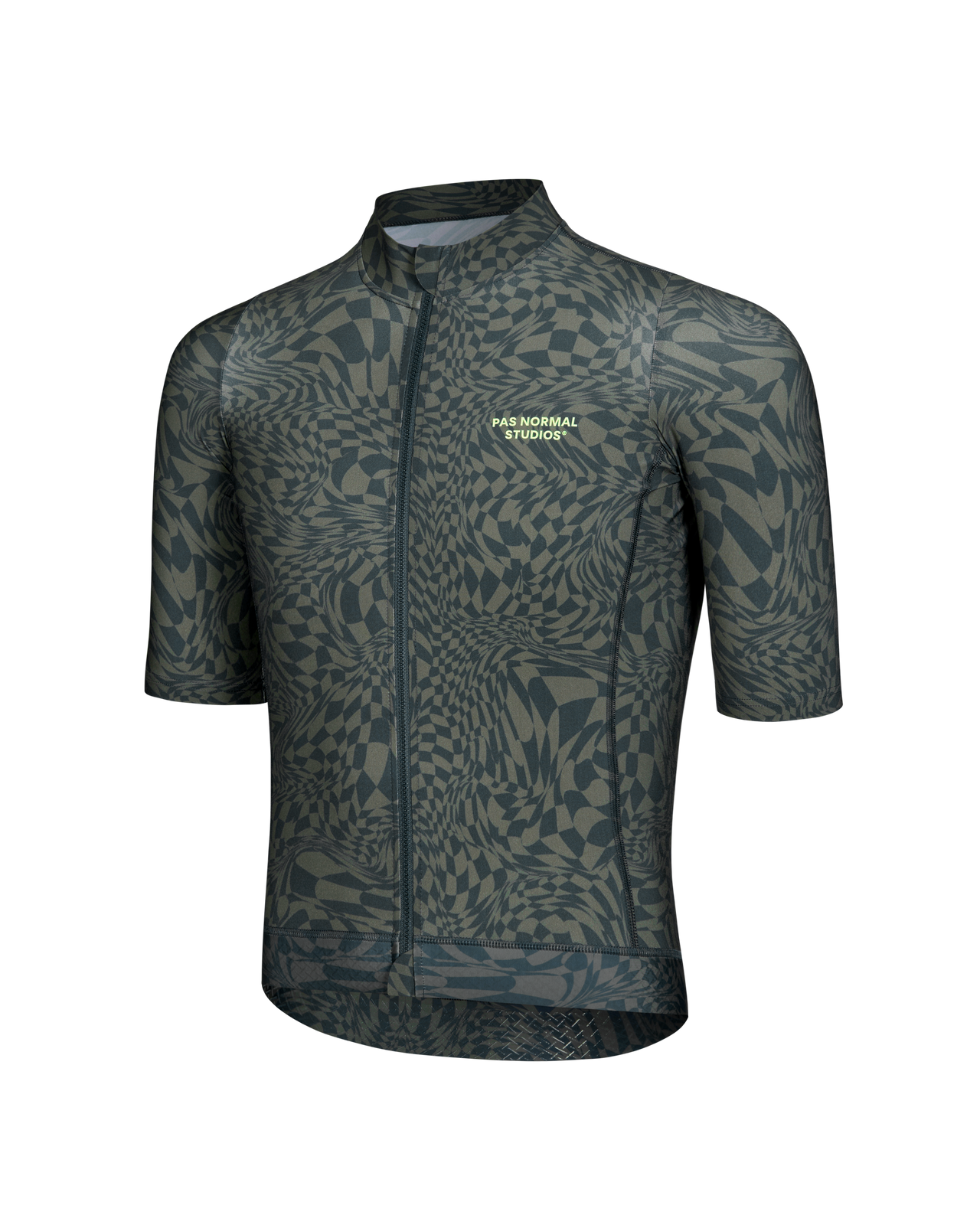 Men's Essential Jersey - Check Olive Green