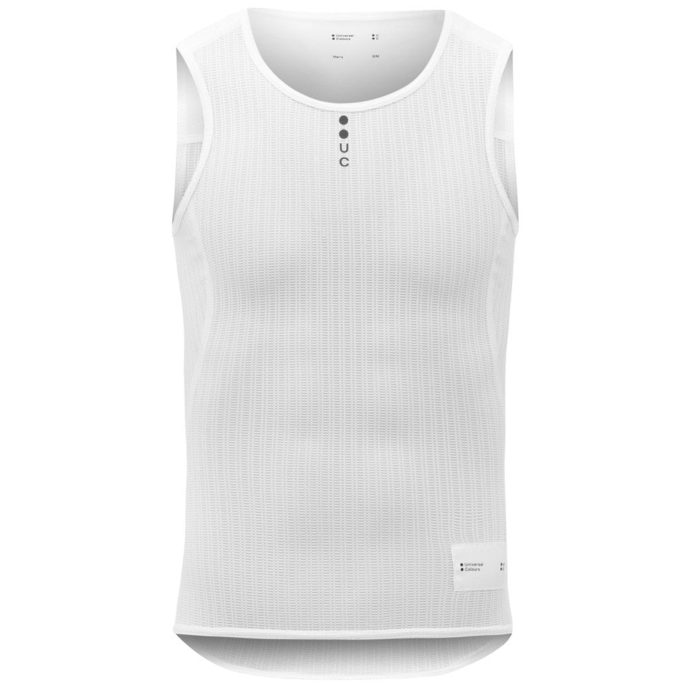 White Mono Men's Sleeveless Base Layer