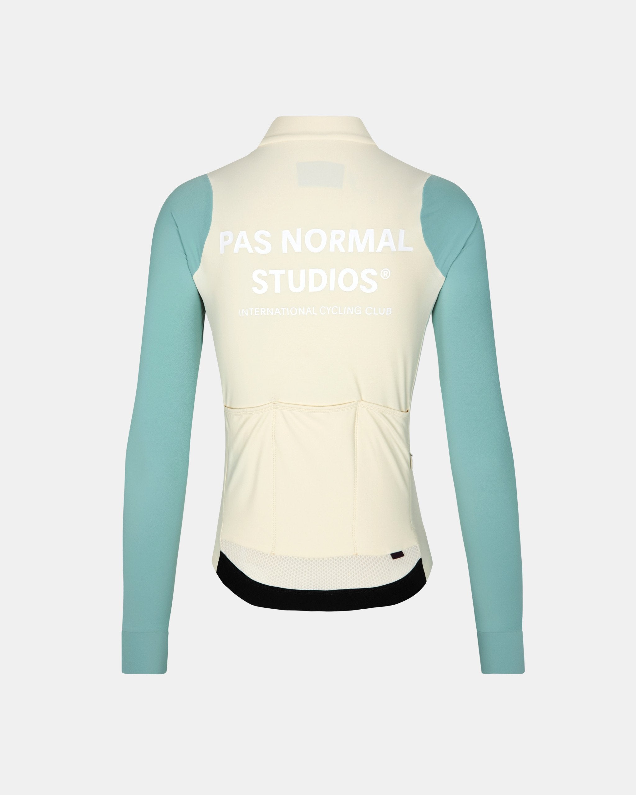 Women's Mechanism Long Sleeve Jersey - Off-White / Light Teal